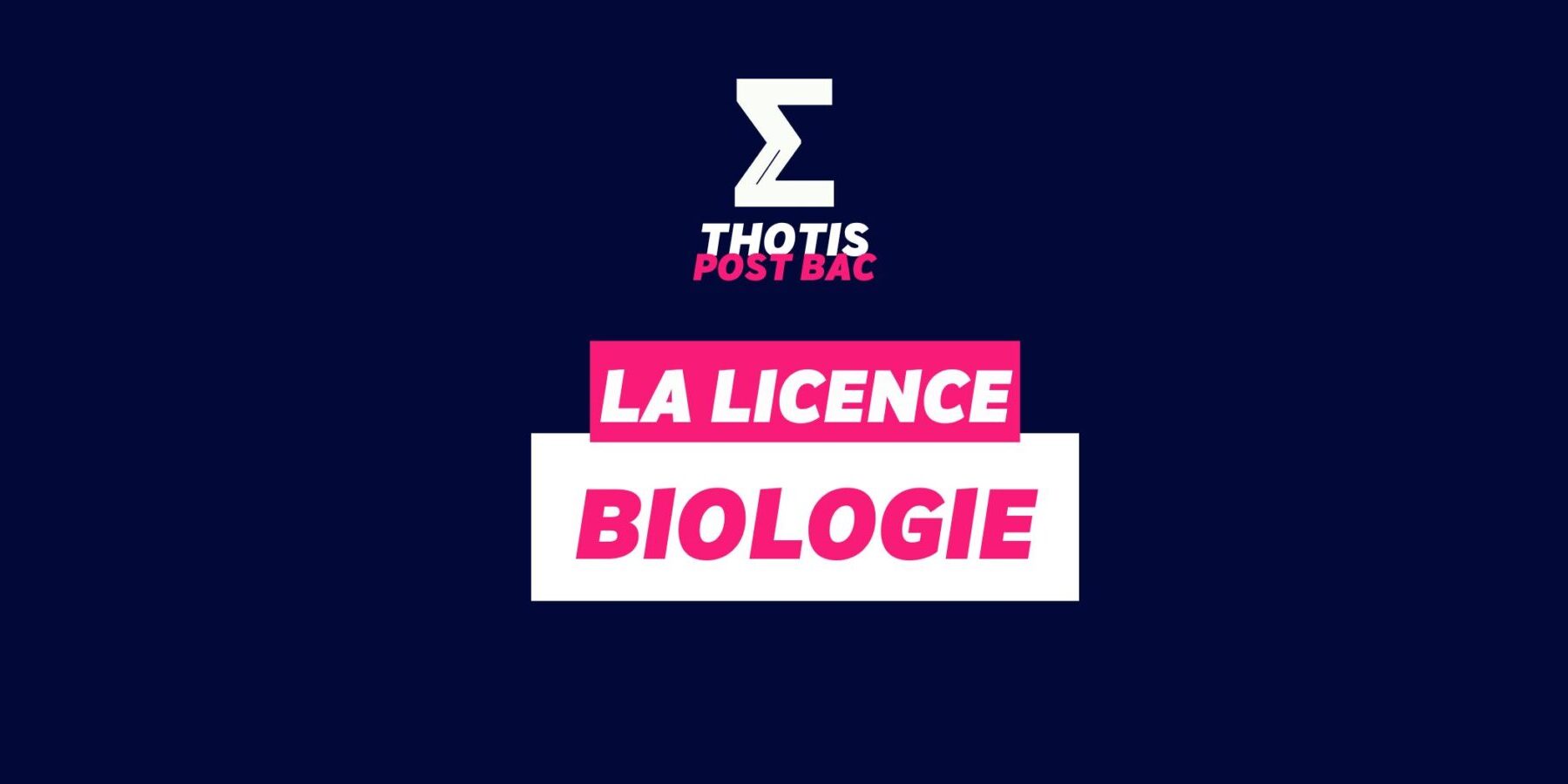 La Licence Biologie