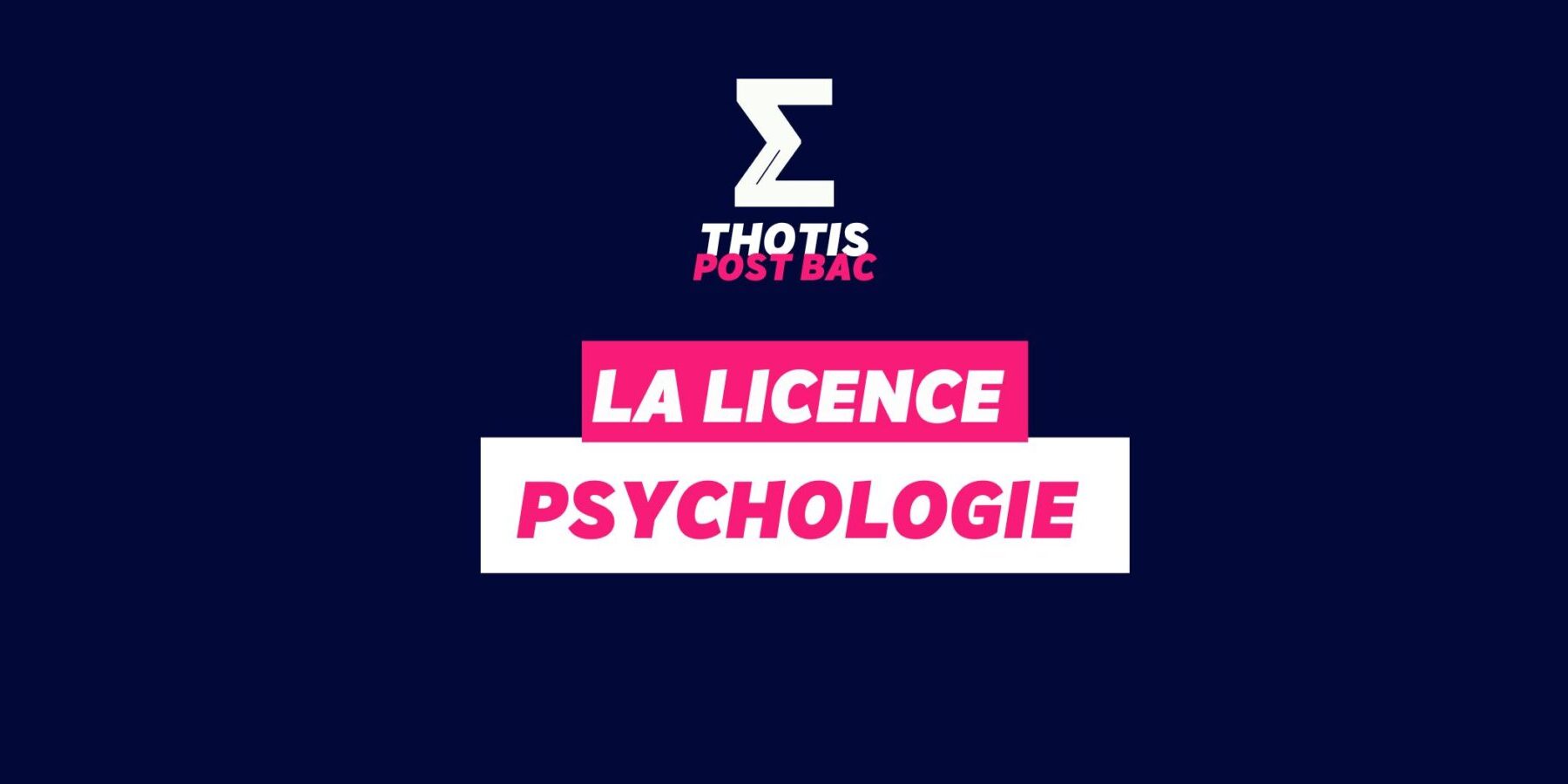 Licence Psychologie