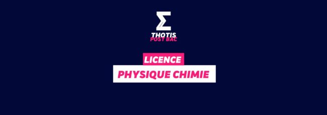 Licence Physique Chimie