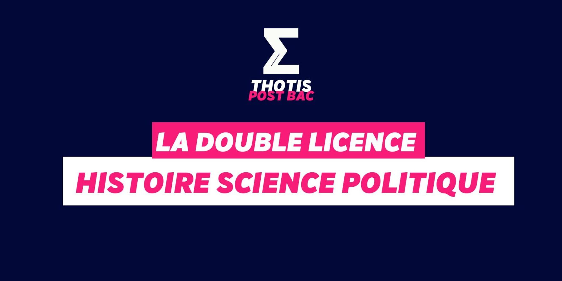 Double licence histoire science politique