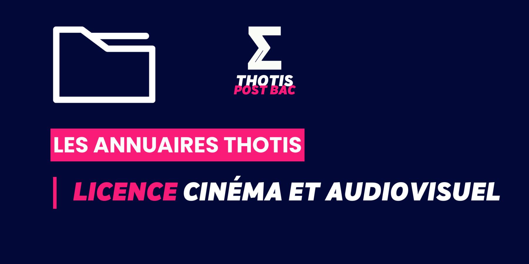 LICENCE_ Cinéma et Audiovisuel_Annuaire_Thotis