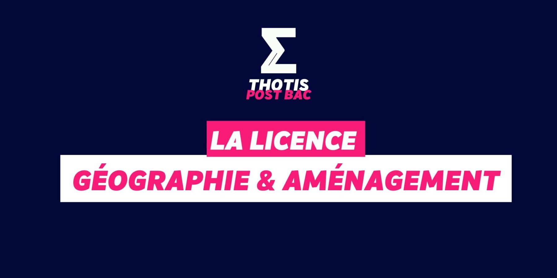 licence Géographie & Aménagement