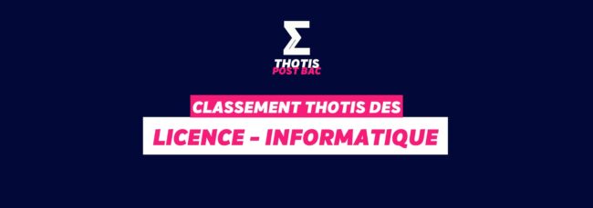 Classement licence informatique