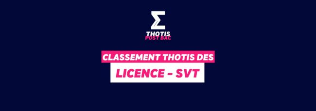 Classement licence SVT
