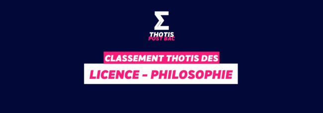 Classement licence philosophie