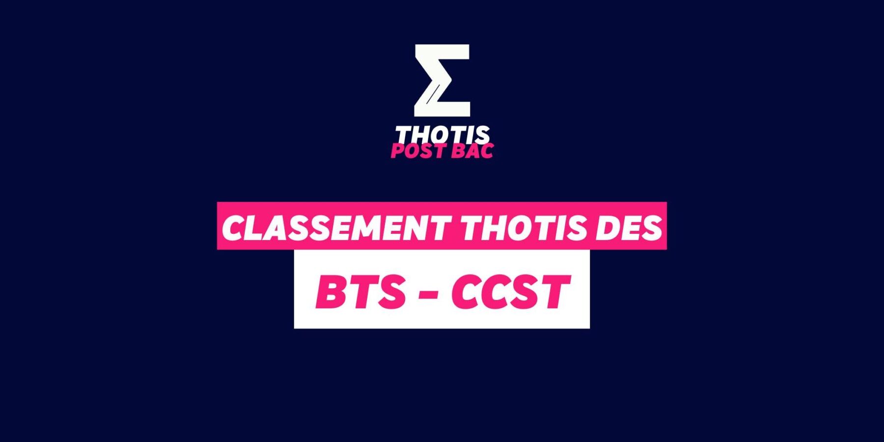 Classement BTS - CCST