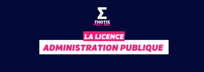 Licence administration publique