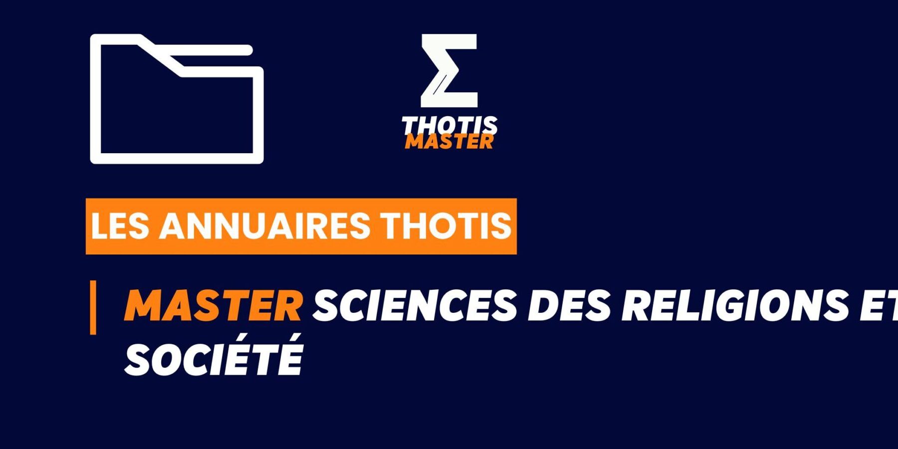 ThotisAnnuaire - Master Sciences des religions et société