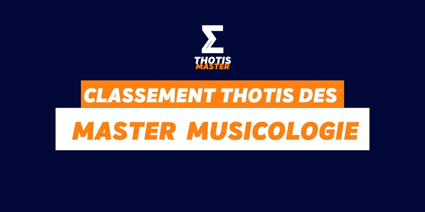 Masters Musicologie