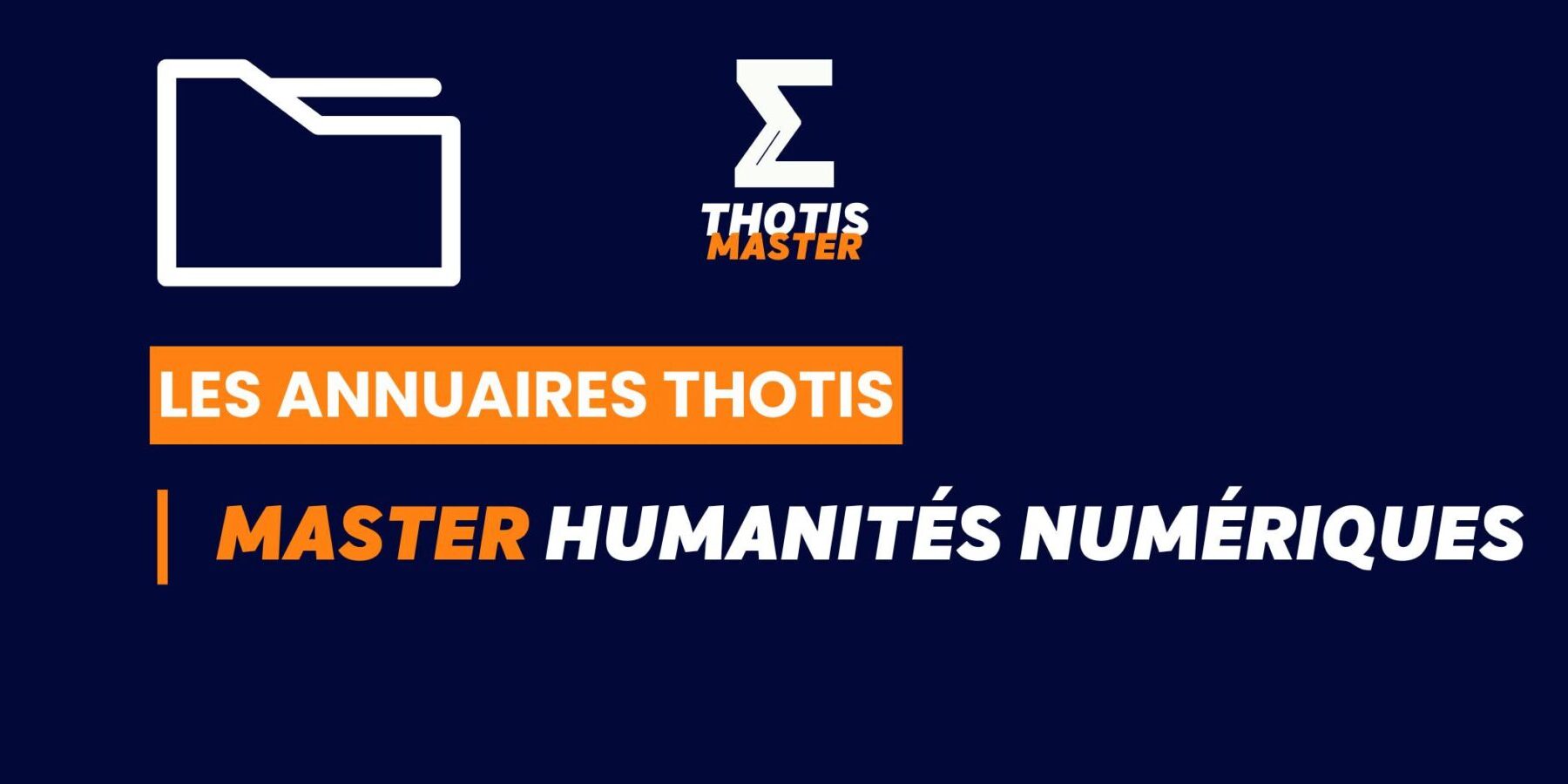 Thotis Annuaire - Master Humanités numériques