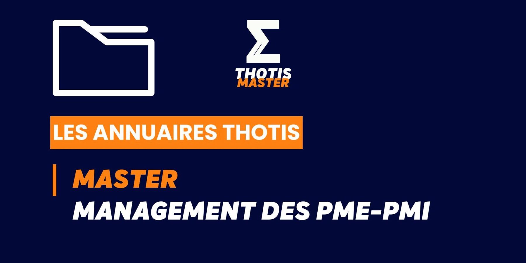 Thotis Annuaire - Master Management PME - PMI