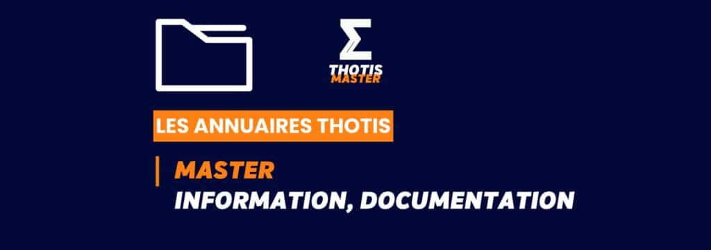 Thotis Annuaire - Master information, documentation