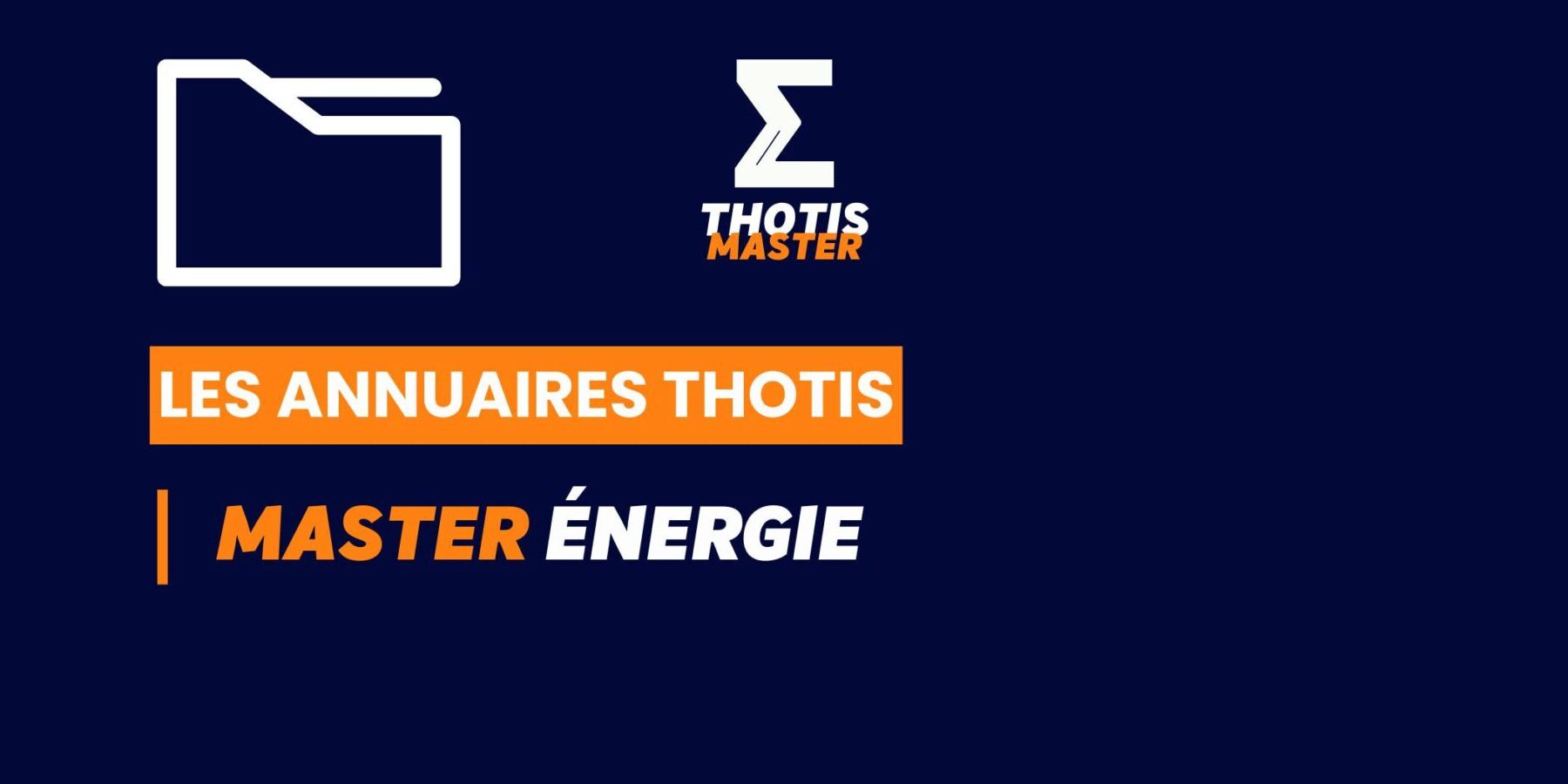 Thotis Annuaire - Master Energie