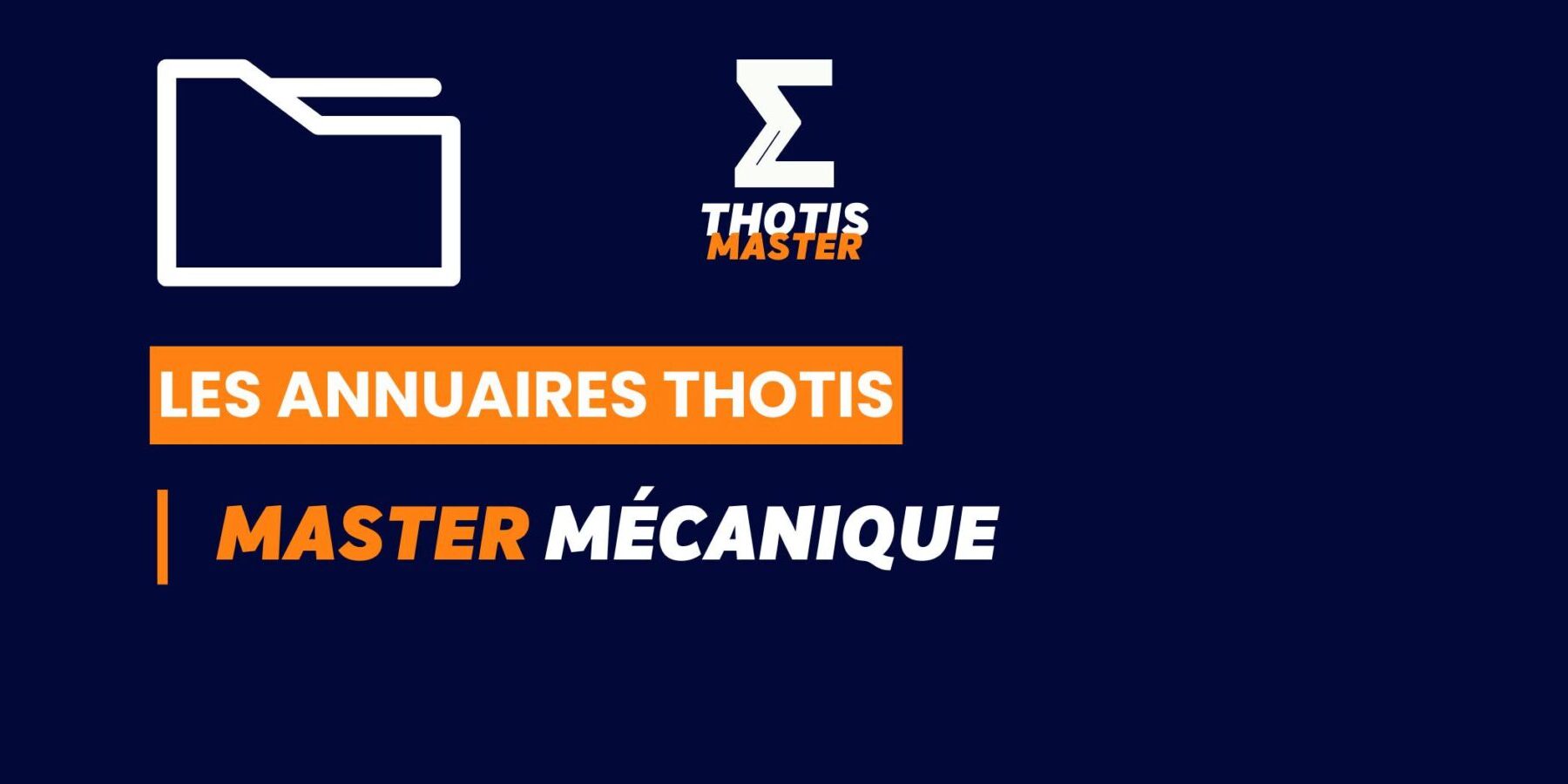 Thotis Annuaire - Master Mécanique