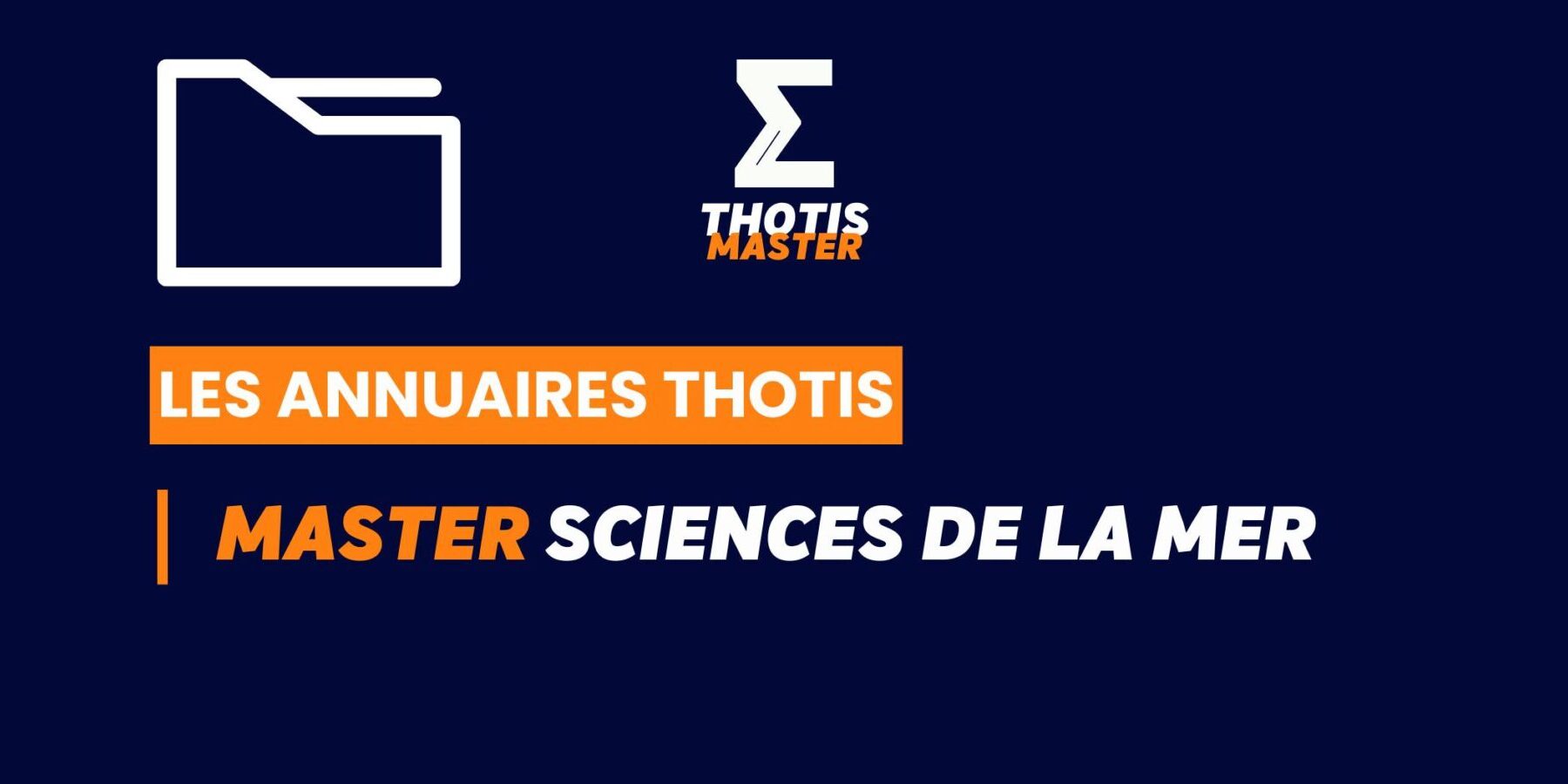 Thotis Annuaire - Master Sciences de la mer