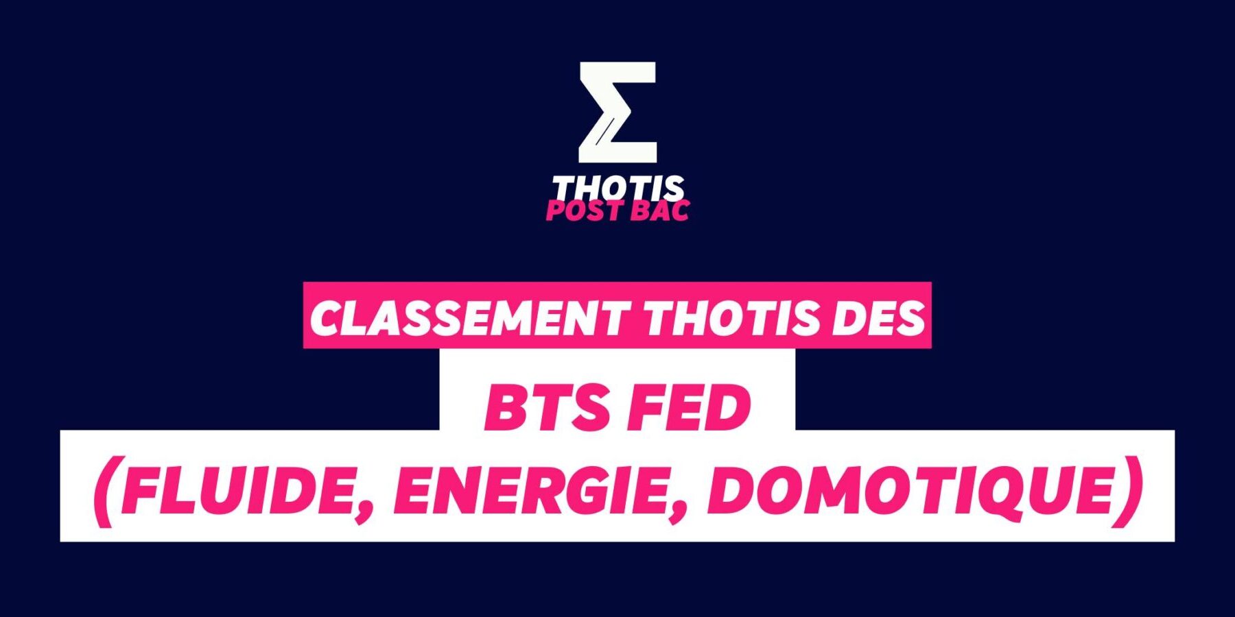 Thotis Classement BTS - FED