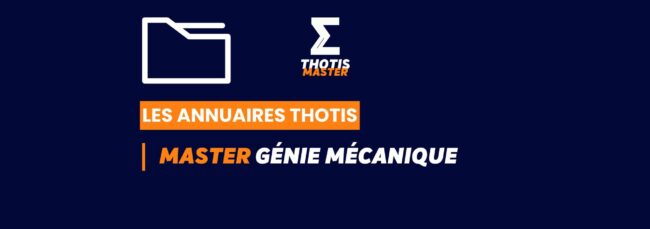 Thotis Annuaire - Master Génie mécanique