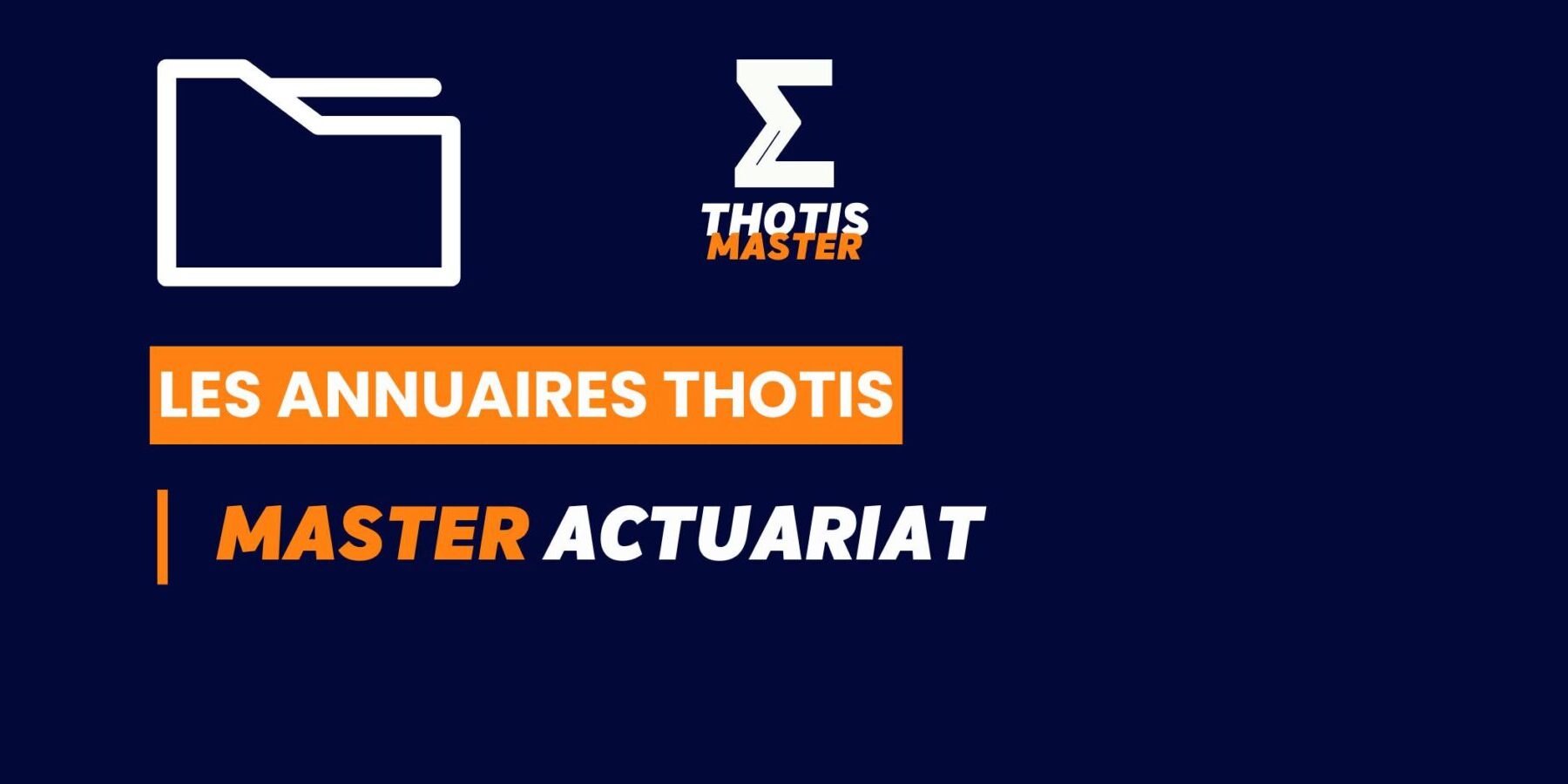 Thotis Annuaire - Master Actuariat