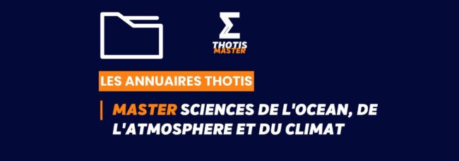 Thotis Annuaire - Master Sciences de l'ocean, de l'atmosphere et du climat