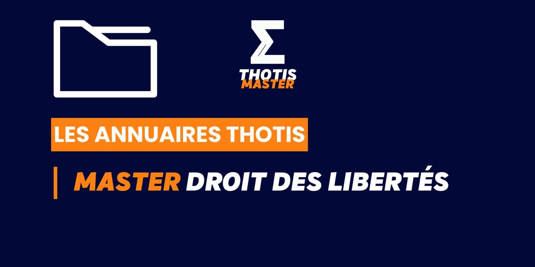 Annuaire Thotis - Master Droit des libertés en 2025